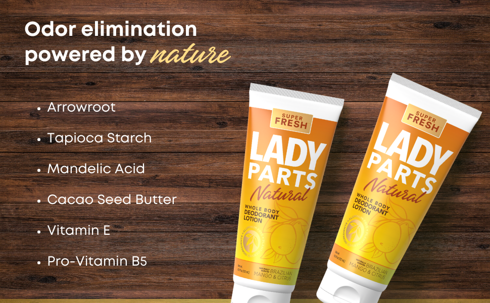 Lady Parts Natural Deodorant for Private Parts & Body