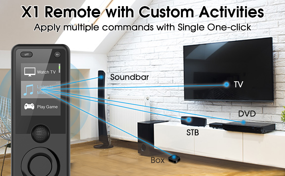 Sofabaton X1 Universal Remote with Hub, One for All Smart Remote with