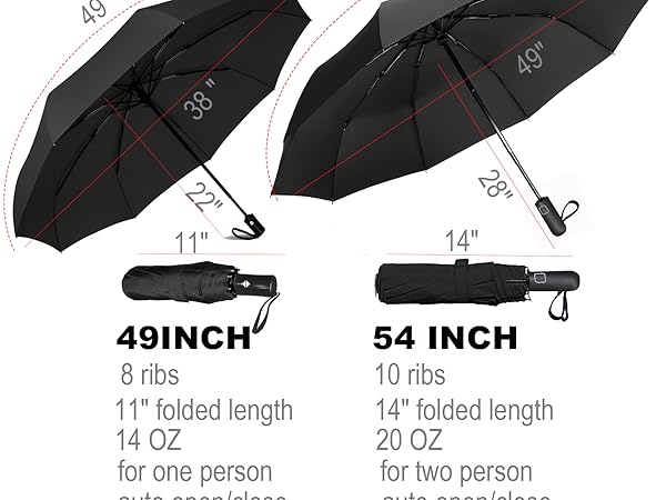 10 ribs compact umbrella