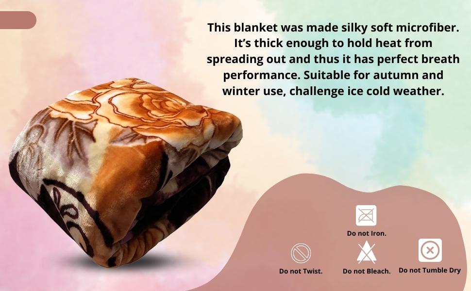 Buy Signature Blanket Single Bed Mink Blanket Single Ply For Extreme