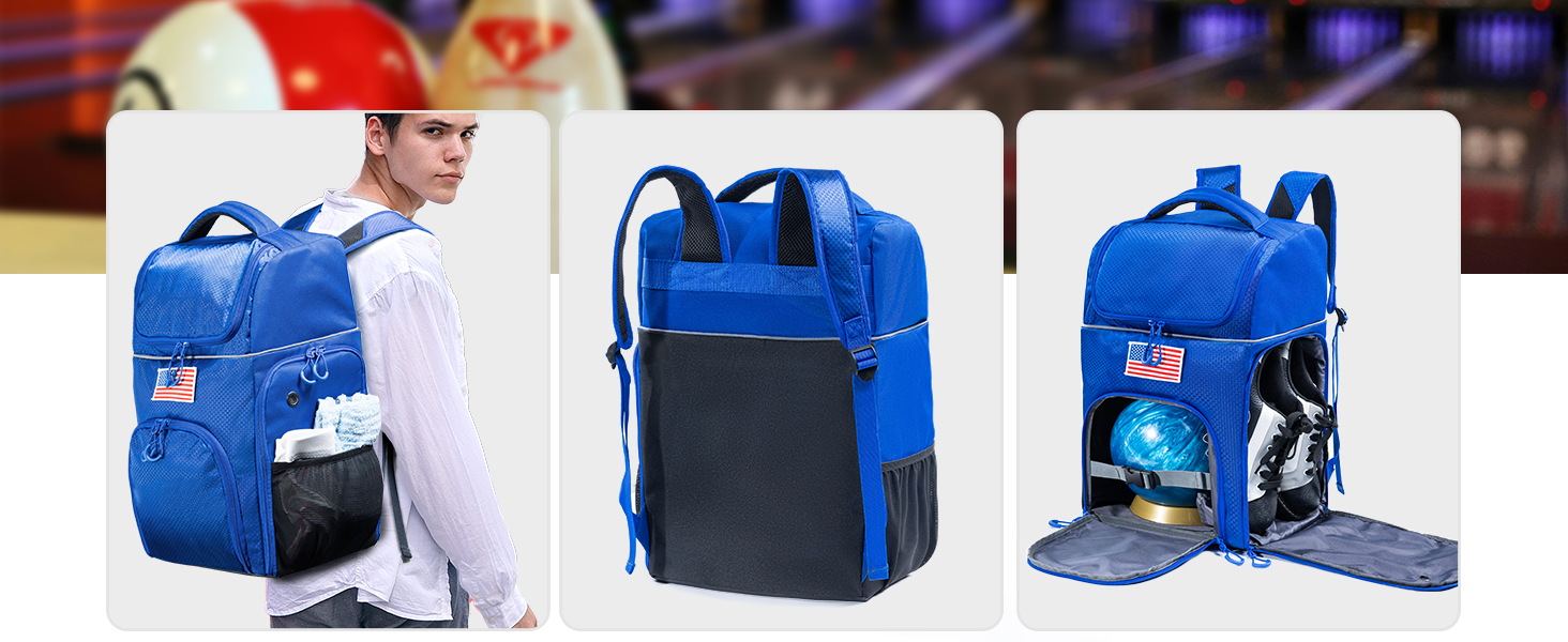 VIGEGARI Bowling Ball Backpack for Single Ball with