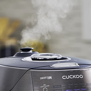 cuckoo rice cooker steam cap safe steam release