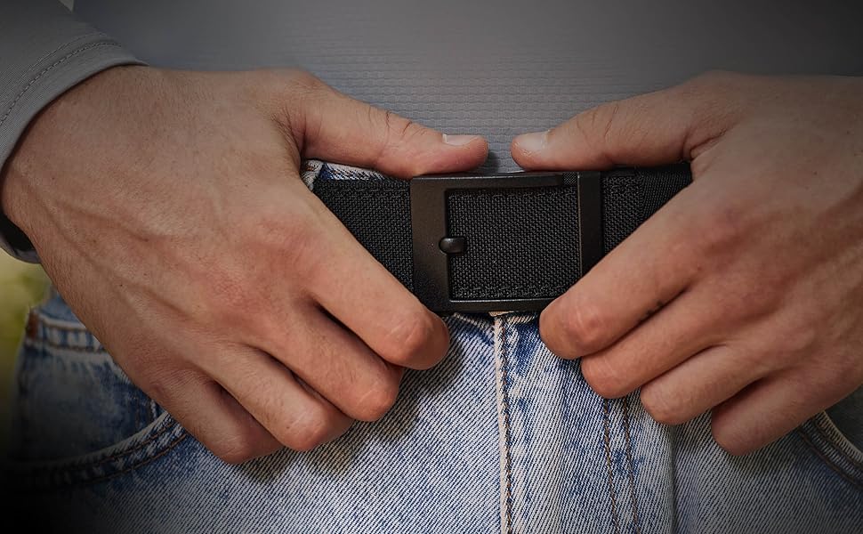 IBYADO 1.5 Inch Stiff Nylon Ratchet Belt, EDC Belt