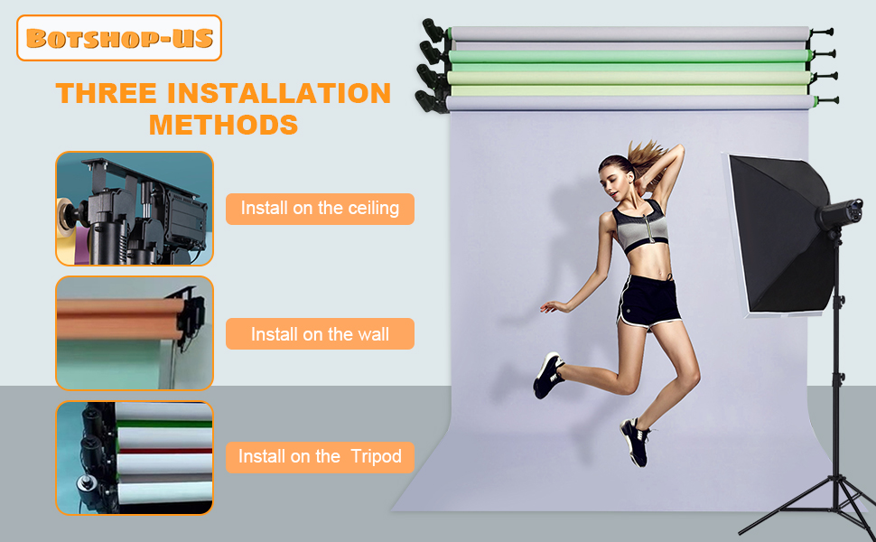 Gdrasuya10 4 Roller Motorized Photo Backdrop Roller