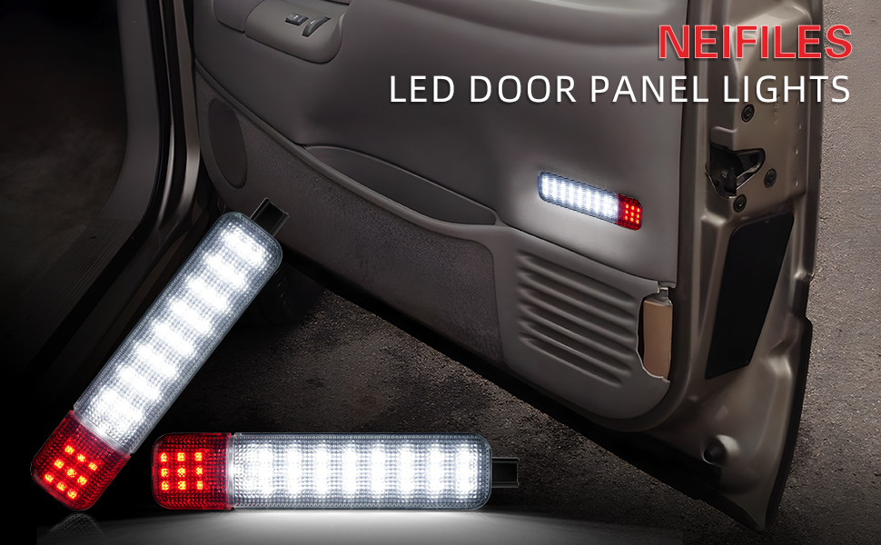 NEIFILES 4PCS LED Interior Door Panel Lights Courtesy Light