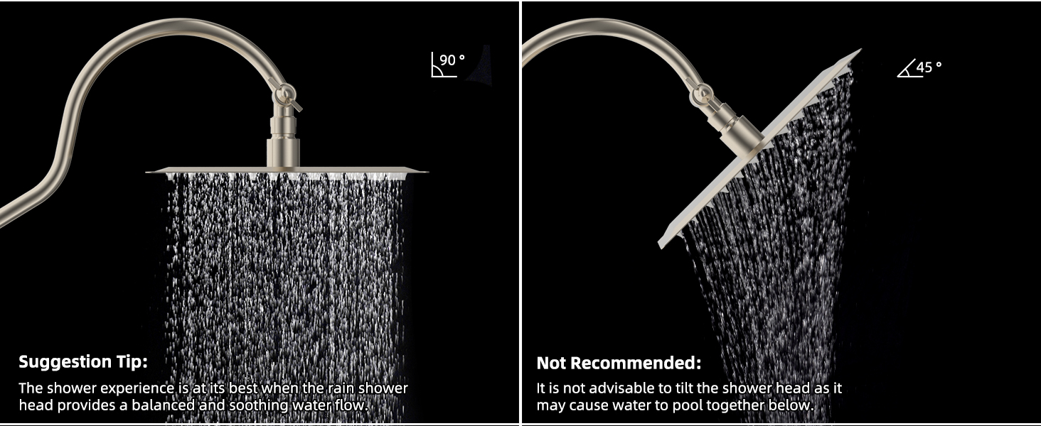 rainfall shower head