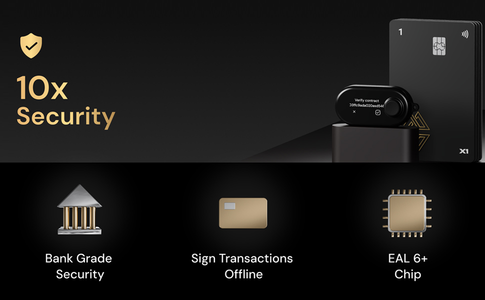 X1: Premier Hardware Wallet for Secure Storage of BTC, Crypto, NFTs | Audited, Opensource, Cold Wallet | Decentralized Private Key Storage 11 Choose Cypherock X1 for 10x security without seed phrase vulnerabilities.