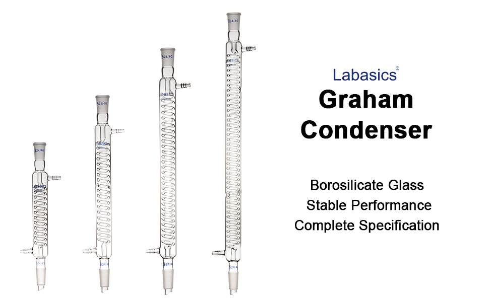 Labasics Borosilicate Glass Graham Condenser with 24/40 Joint 300mm