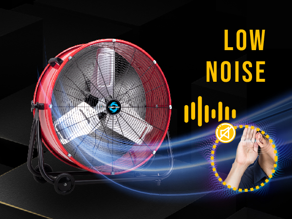 low noise garage fan workstation fans industrial drum fan