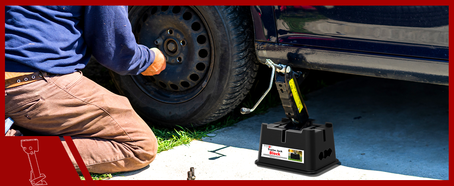 TGBOX Trailer Jack Block, Premium Camper Jack Blocks