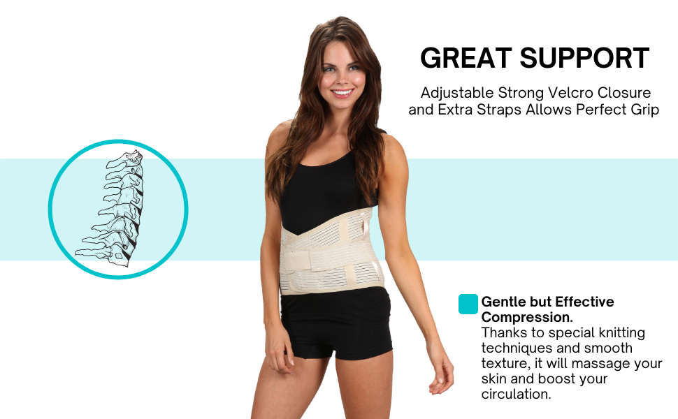 Lower back support brace