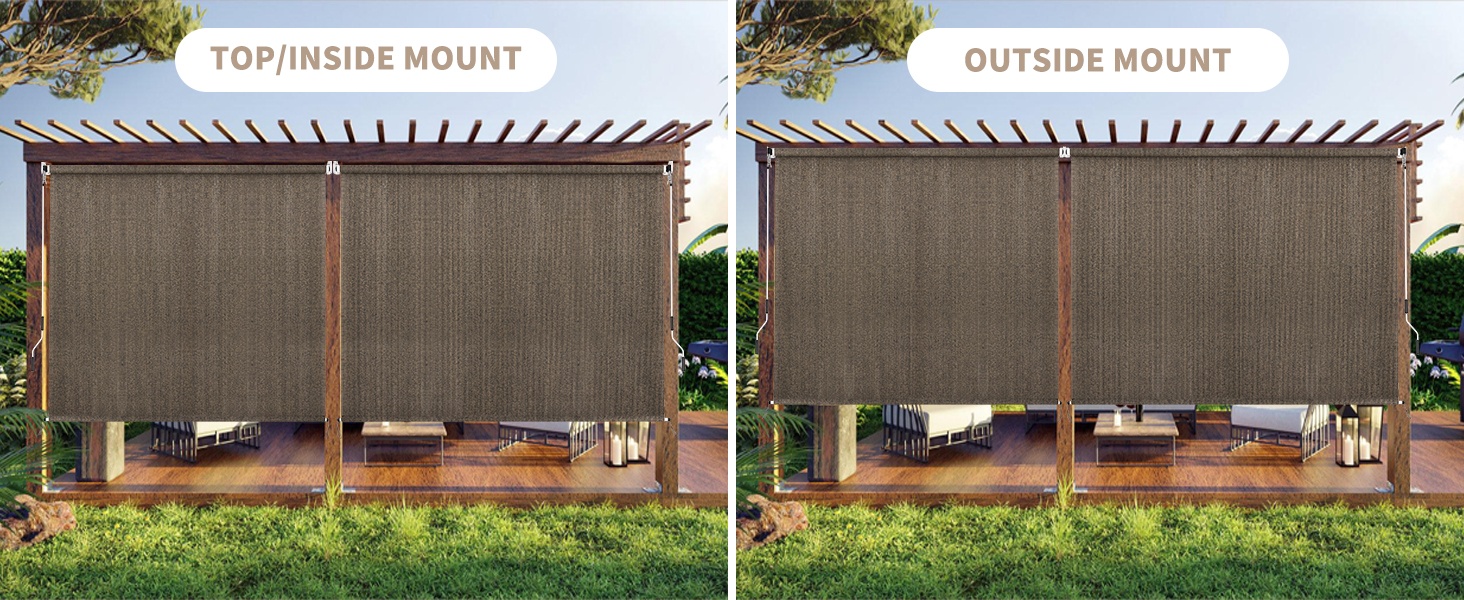 The roll up shades for outside