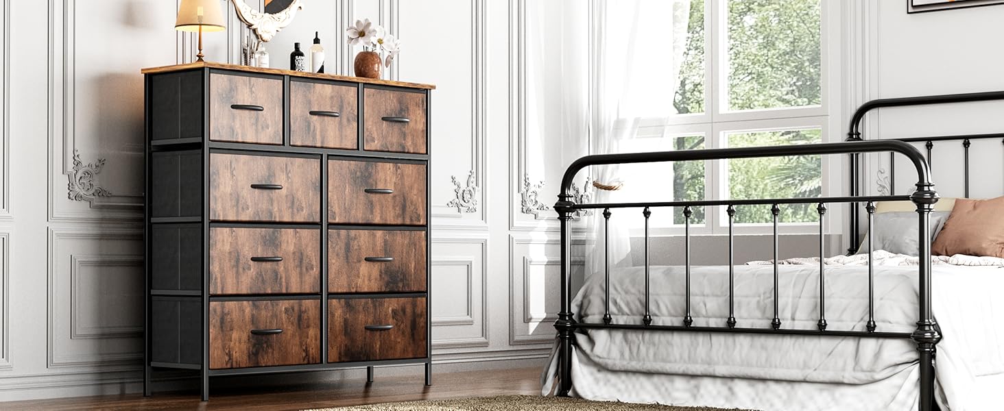 Dresser, Dresser for Bedroom, Drawer Dresser Organizer