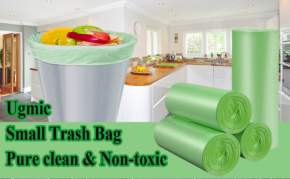 46 Gallon Biodegradable Garbage Bags Thicken Bathroom Small Compost