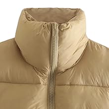 Women&#39;s Winter Cropped Puffer Vest