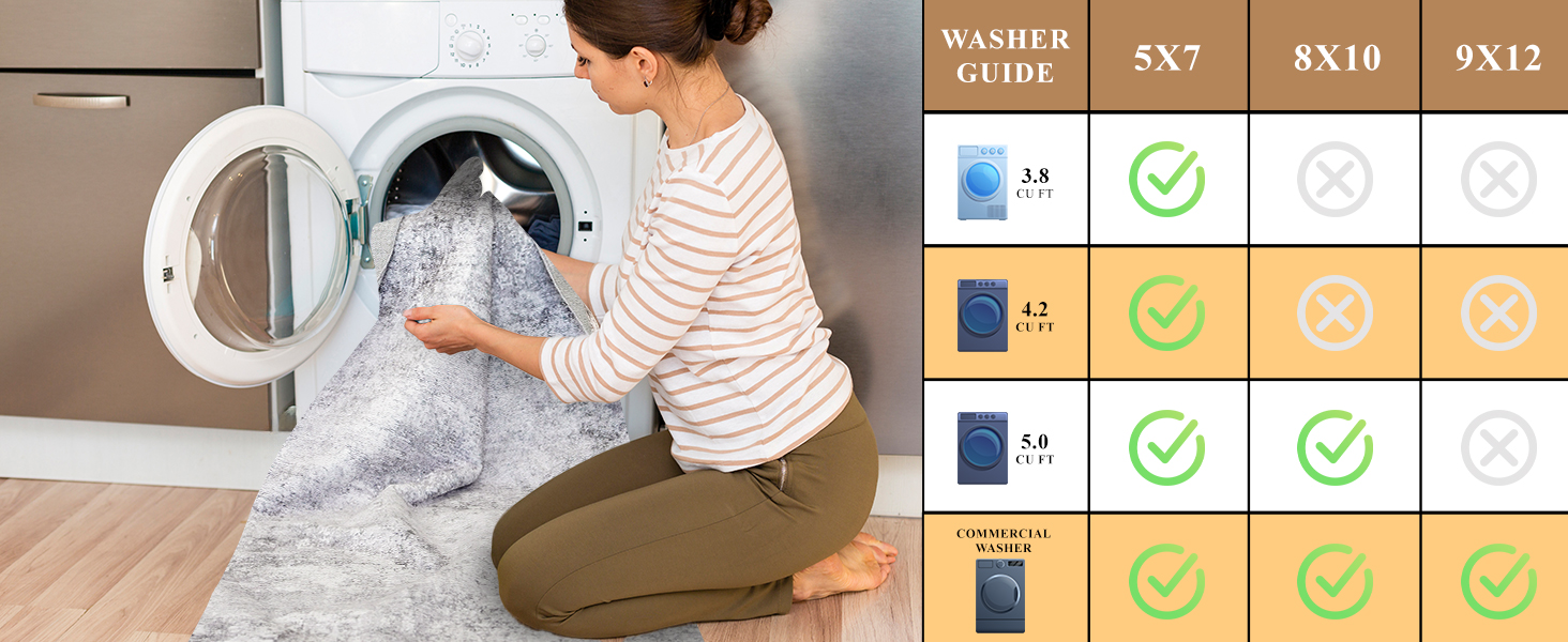 washable area rug
