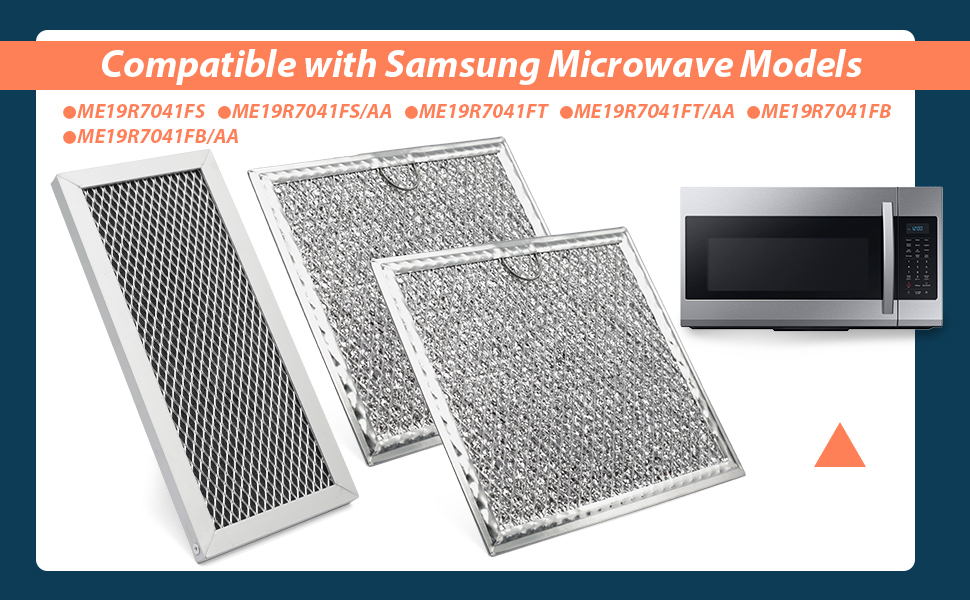 Microwave Oven Charcoal and Grease Filter Kit