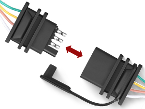 Nilight 4 Pin Trailer Wiring Harness Kit Simple Fit Tow Hitch Harness