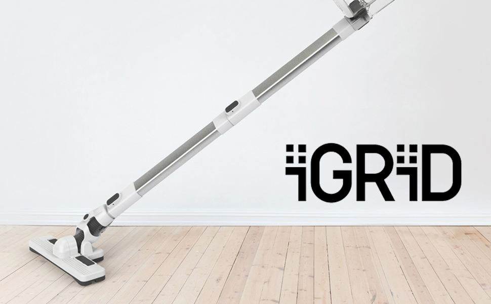 iGRiD Handheld Cordless Vacuum Cleaner | Powerful Suction | Lithium Battery | Stainless Steel HEPA Filter | Cyclone Technology | Patented Design| Black| IG1025B |