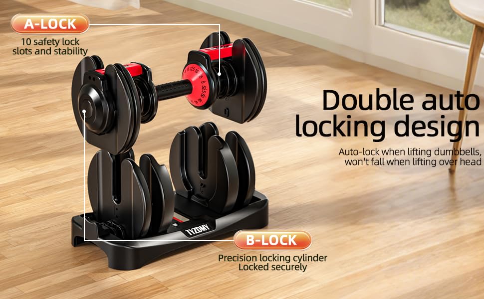 Double auto-locking design