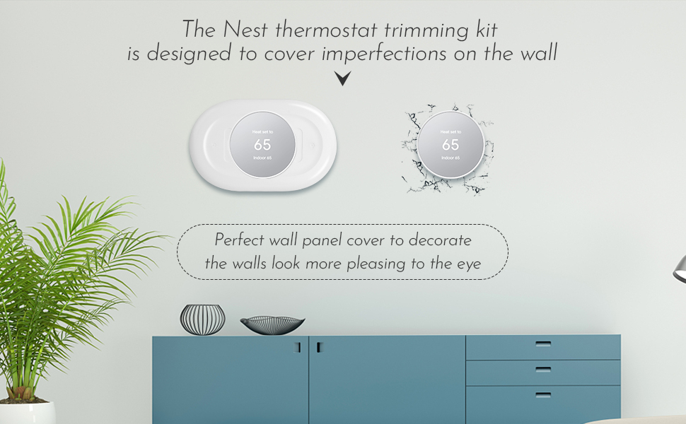 𝟐𝟎𝟐𝟒 𝐔𝐩𝐠𝐫𝐚𝐝𝐞 Nest Thermostat Wall Plate Cover, for Google Nest
