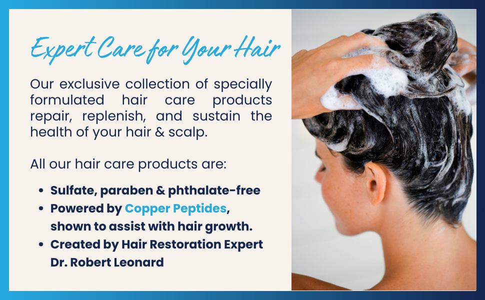 sulfate paraben phthalate free hair restoration expert repair hair scalp health hair health