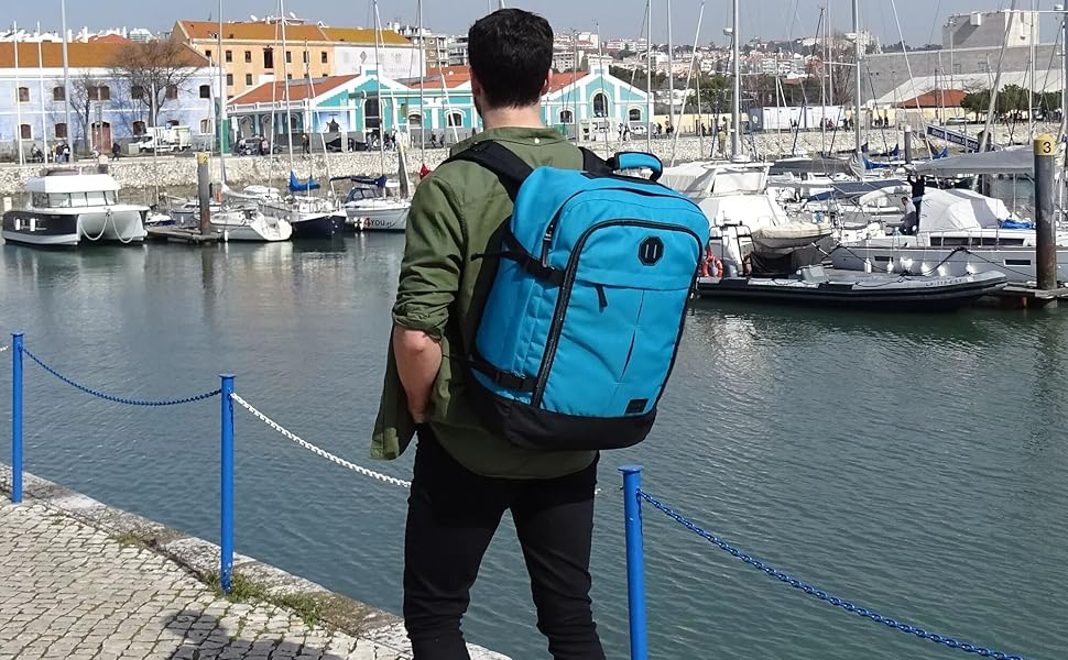 Cabin Max Metz Reiserucksack - Handgepäck 55x40x20cm 44L - Flugzeug Carry-On - Recyceltes Polyester B342da1c 2581 4a5c A984 Be1839df3aac. CR0,1100,2000,1237 PT0 SX970 V1