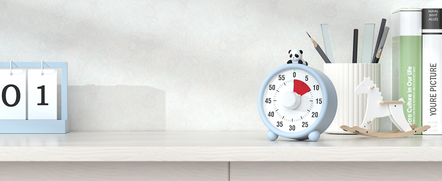 LIORQUE Visual Timer for Kids with Time Pause Function 60Minute