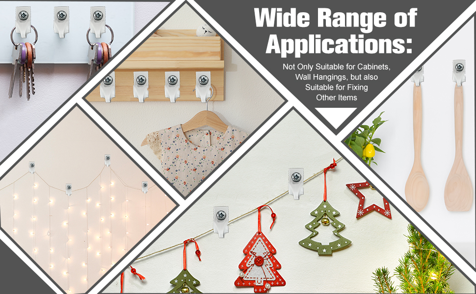 Oudain Down Wall Clip Closet Shelves Clips Wire Shelf Loop