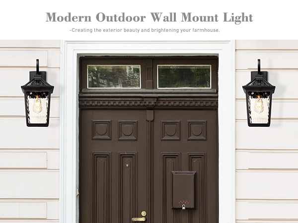 zeyu 18'' Exterior Lighting Fixture, Large Outdoor Porch