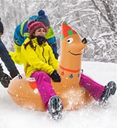 snow tube snow sled