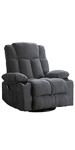 swivel massage recliner rocker
