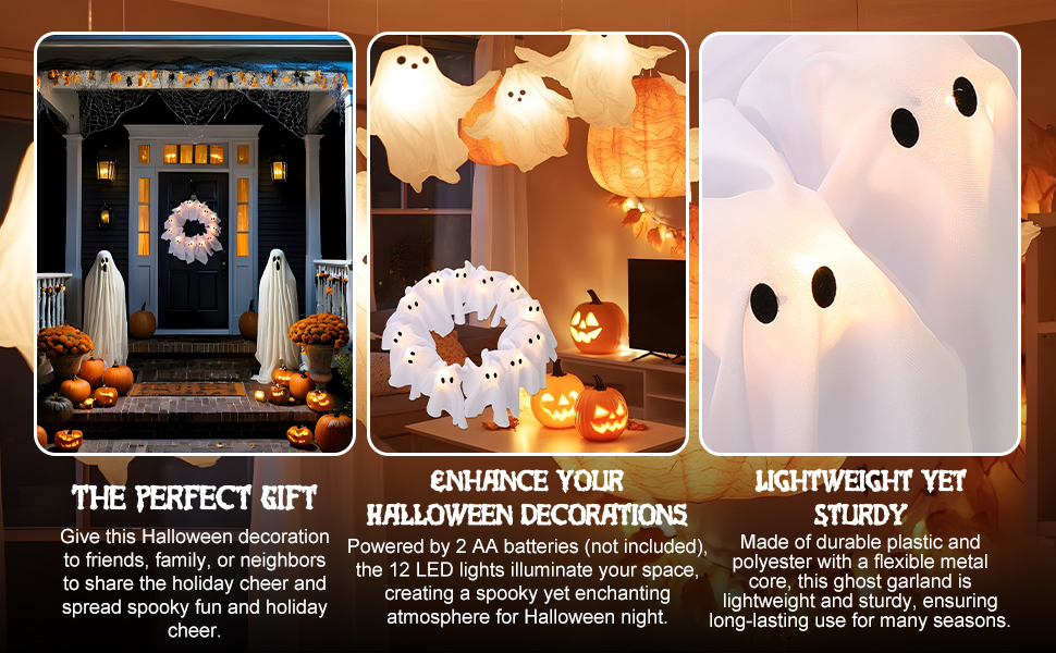 Halloween Ghost Wreath