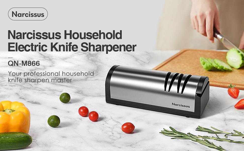 Narcissus Knife Sharpener, Professional 2 Stage Electric