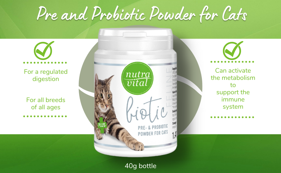 NutraVital Biotic for Cats, Cat Probiotic and Prebiotic