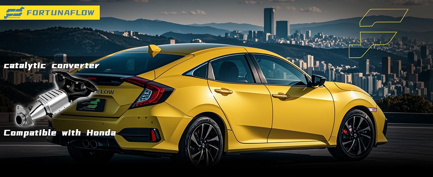 [Front]FortunaFlow Catalytic Converter Compatible with