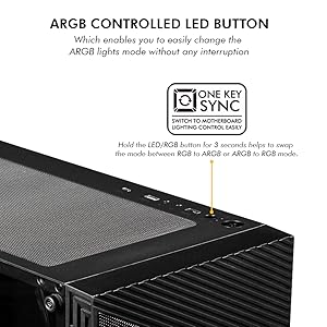 Gladius M4 ( Black ) - ARGB Controlled LED Button