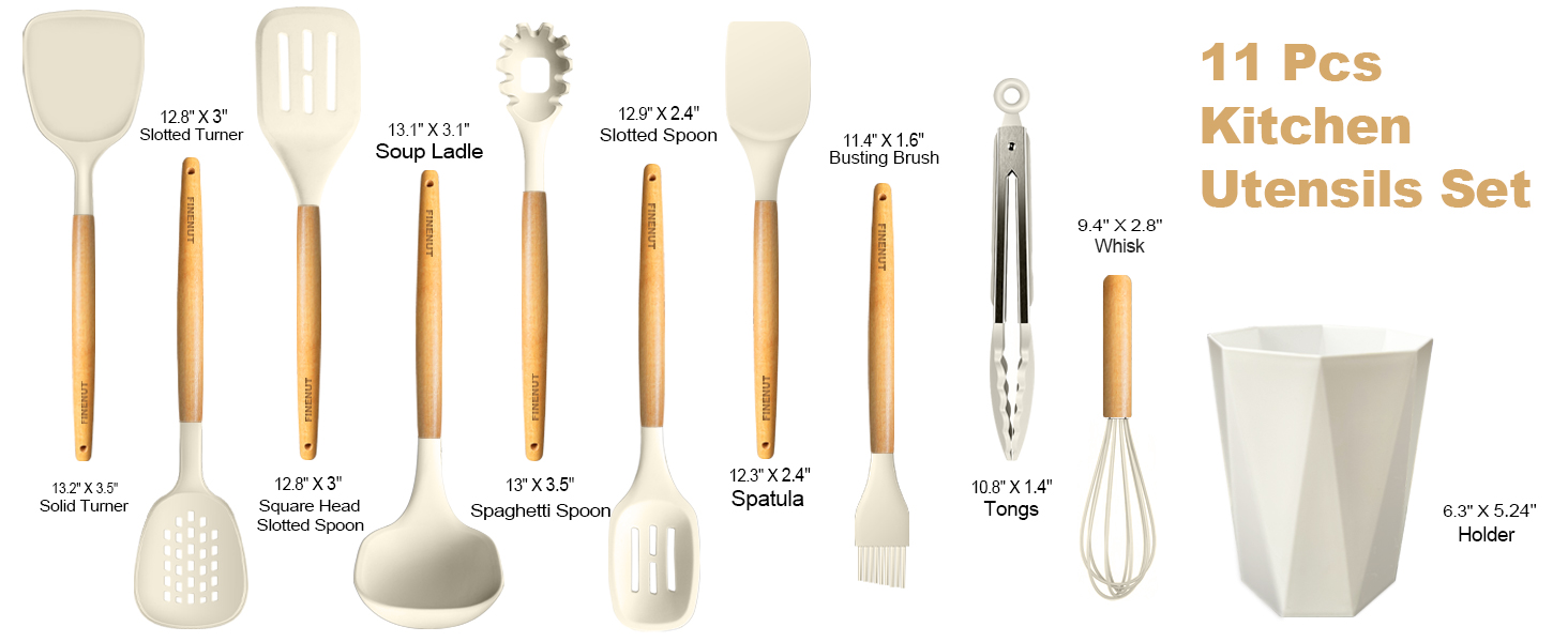 Silicone Cooking Utensils Set 11PCS