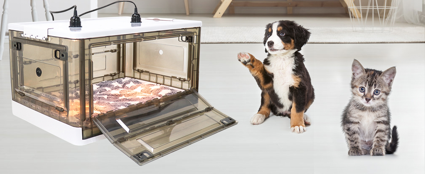 HKDQ Puppy Incubator with Heating Puppy Incubator,Fan