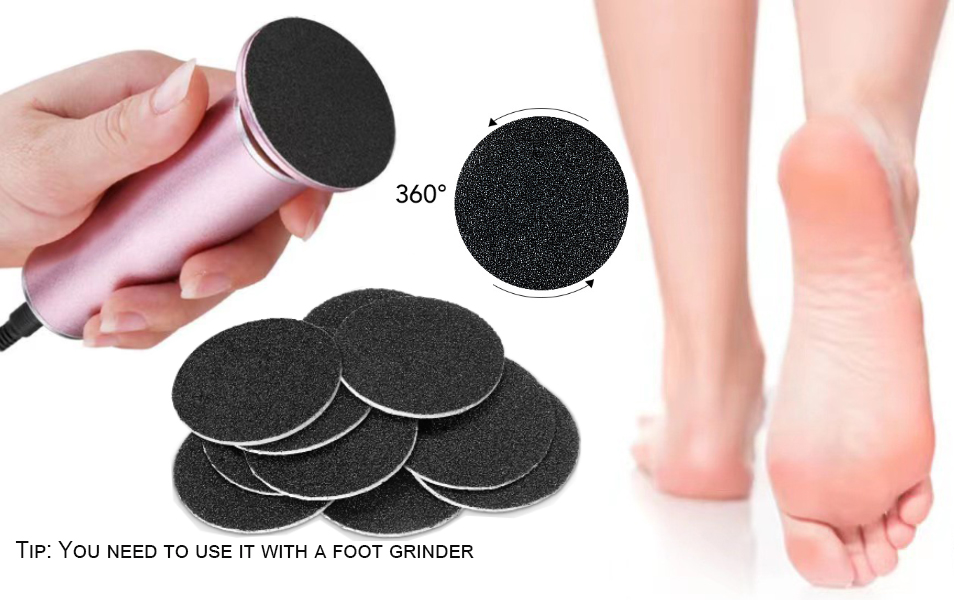 Electric Callus Remover Replacement Sandpaper Discs Replacement for Electric Callus Remover