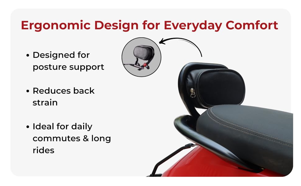 ola backrest s1 pro gen 1 s1x air 2 gen2 Ola S1 Comfortable Backrest Pro for Rose Gold