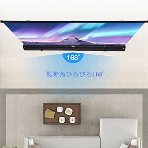 Amazon.co.jp: CTYUK 床置き プロジェクタースクリーン 自立式