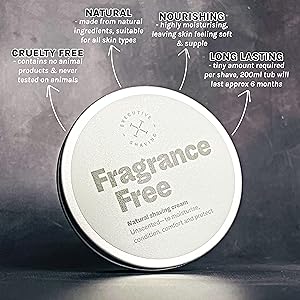 executive shaving fragrance free shaving cream benefits