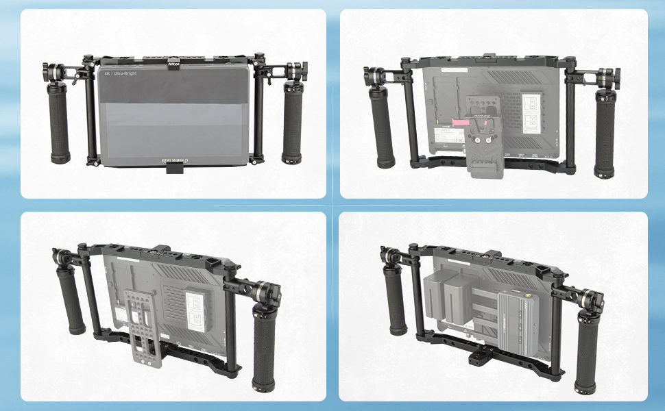 feelworld lut11 monitor cage