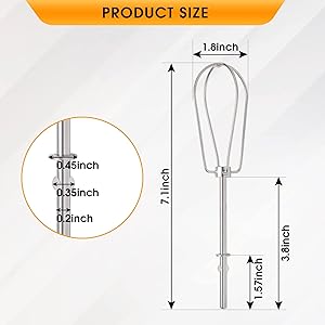 Hand Mixer Beaters W10490648 