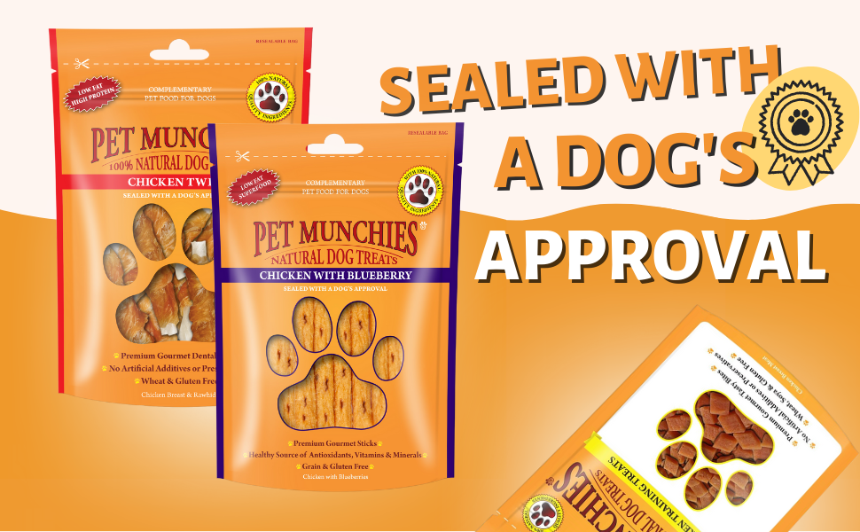 Pet Munchies Large Buffalo Dental Chews, Healthy, Natural and Long