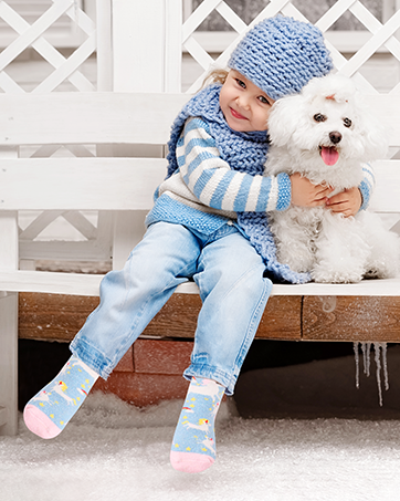 Kids Wool Socks Thick Warm Thermal Comfy Soft Boy Girls Winter Crew Socks For Children 6 Pairs 