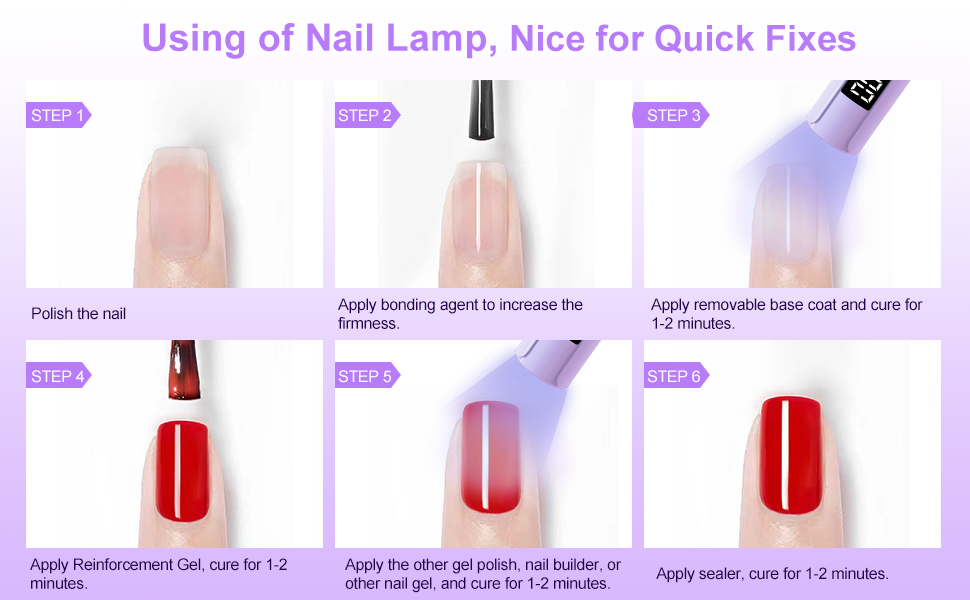 flash cure lamp for gel nails