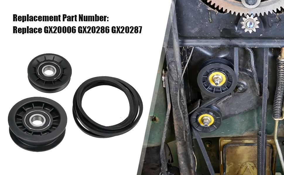 NTSUMI Replace GX20006 GX20286 GX20287 Idler Pulley and