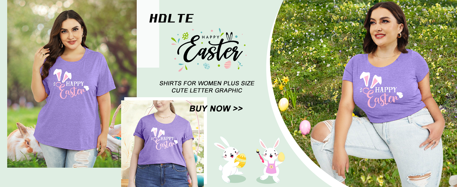 Plus Size Easter Shirts for Women